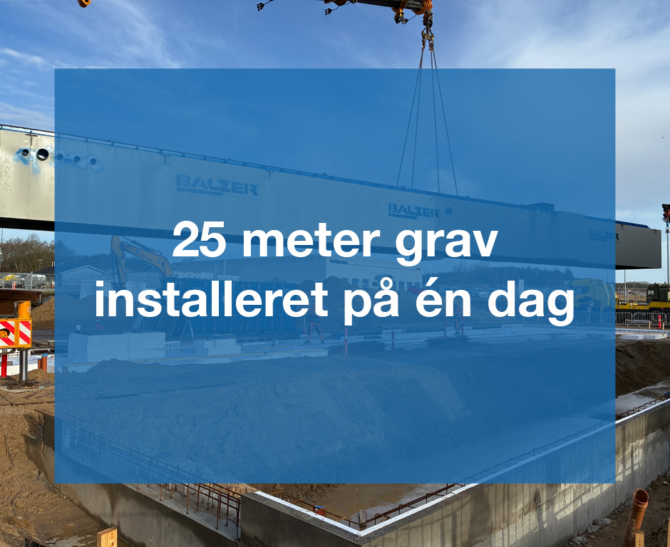 Opstart hos MAN Nordjylland – 25 meter grav installeret på én dag