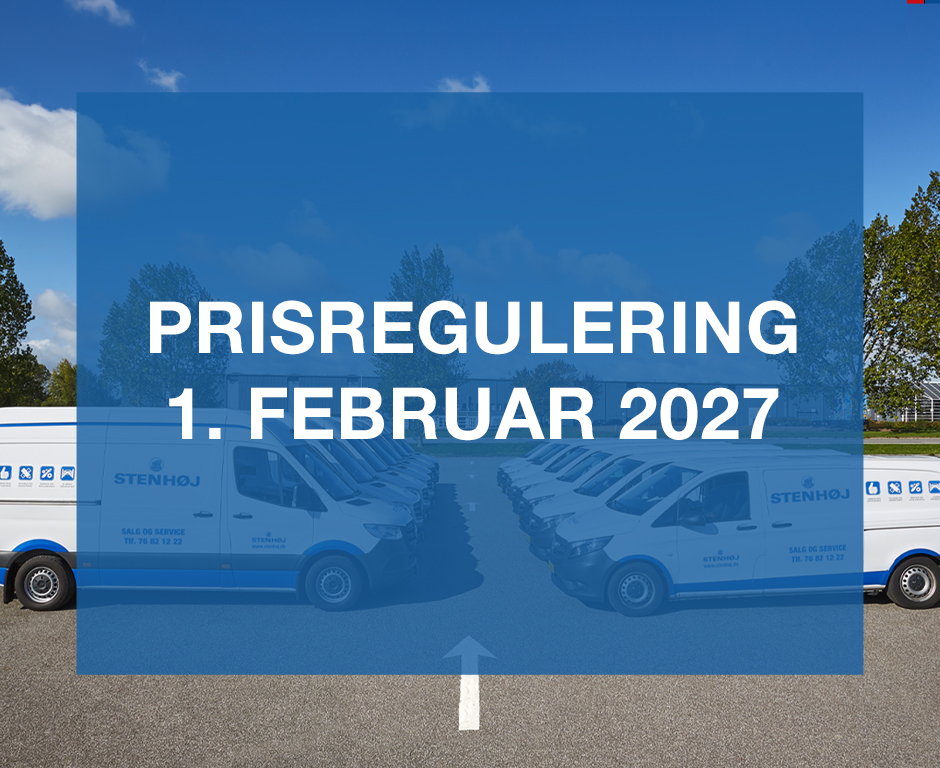 Prisregulering pr. 1. februar 2027