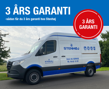 3 års garanti - En sikkerhed for dig og din investering
