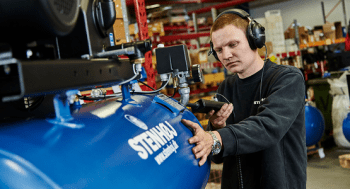 Kompressoren er værkstedets lunger