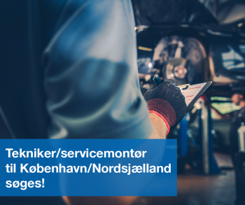 Stillingsopslag: Servicetekniker til København/Nordsjælland